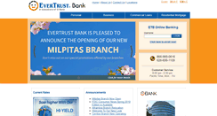 Desktop Screenshot of evertrustbank.com